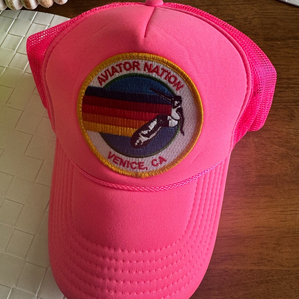 Aviator Nation Vibrant Pink Cap